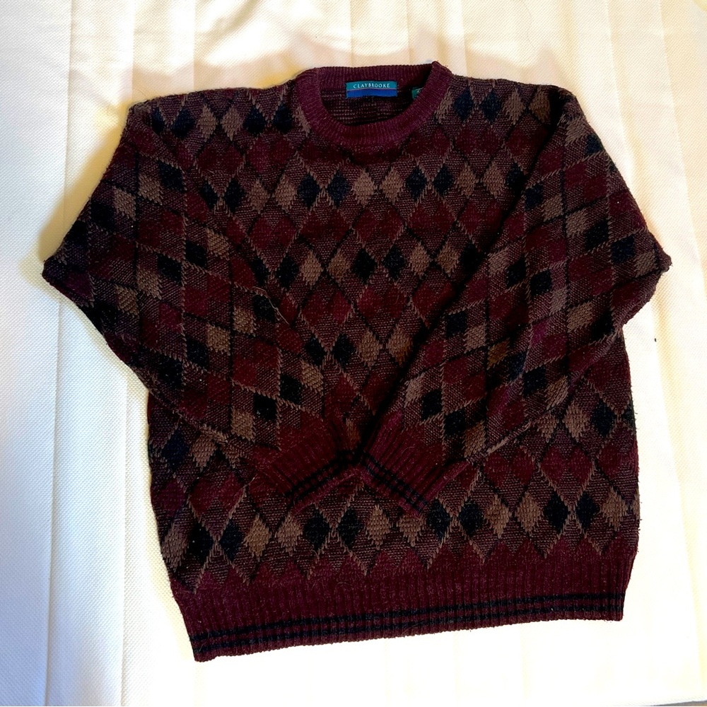 Red Grandpa Sweater